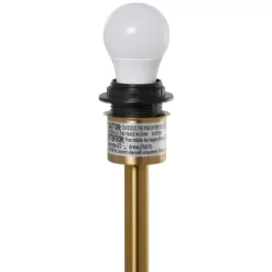 Metal Umbrella Style Floor Lamp With Marble Base Black (Includes LED Light Bulb) - Olivia & May -Northlight Store GUEST 65f91bc2 35eb 4d8b a5da 3434c99100de