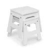 Melissa & Doug Wooden Stools - Set Of 2 - White -Northlight Store GUEST 6614110c c8a6 4f58 9c67 3151aacd15ee