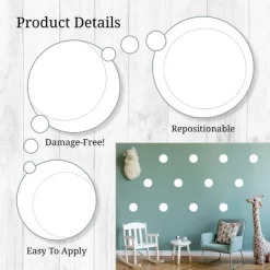 Polka Dots Wall Decor White - Decalcomania -Northlight Store GUEST 661d5446 ccaf 4fa0 8c21 7316d92ada92