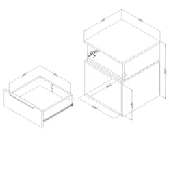 Hourra Nightstand - South Shore -Northlight Store GUEST 66aaf464 b9d0 45fe 9aa4 22adce36e7ce