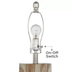 360 Lighting Connie Modern Table Lamps Set Of 2 25" High Brown Faux Marble With USB Charging Port White Rectangular Shade For Living Room Office Desk -Northlight Store GUEST 68bb5a85 57ae 44b3 b75d c5dab0a1f3ac