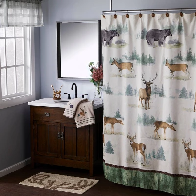 Home On The Range Fabric Shower Curtain - SKL Home 4 Home On The Range Fabric Shower Curtain - SKL Home - Image 2