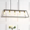 38" LED 5-Light Floyd Iron Adjustable LED Pendant Gray/Brass - JONATHAN Y -Northlight Store GUEST 694b97cc 65a8 44f2 86b4 0b46d1117ae6