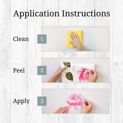 Pastel Floral Wall Decor - Decalcomania 9 Pastel Floral Wall Decor - Decalcomania - Image 7