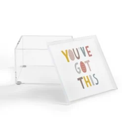 Alice Rebecca Potter You've Got This 4" X 4" Acrylic Box - Deny Designs