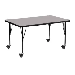 Emma And Oliver Mobile 24x48 Rectangle HP Laminate Preschool Activity Table -Northlight Store GUEST 6a7a425b f651 4043 87e5 388c778a8989