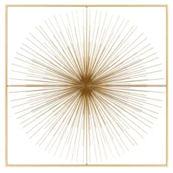 Metal Starburst Handmade Large 3D Wall Decor With Gold Frame Gold - CosmoLiving By Cosmopolitan -Northlight Store GUEST 6b4849df 5709 4981 853d 22ac2974ec59