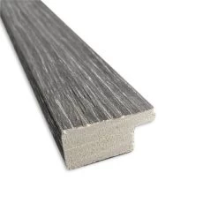 40" X 29" Non-Beveled Pinstripe Plank Gray Thin Wall Mirror - Amanti Art