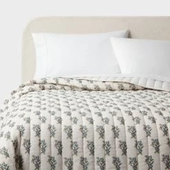 Voile Woodblock Printed Quilt Ivory - Threshold™ -Northlight Store GUEST 6c09ead2 dfb1 46be bf31 3922aa8b5dff