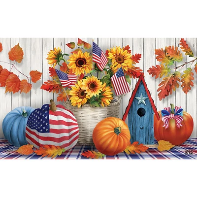 American Autumn Fall Fall Doormat 18" X 30" Indoor Outdoor Briarwood Lane 4 American Autumn Fall Fall Doormat 18" X 30" Indoor Outdoor Briarwood Lane - Image 2