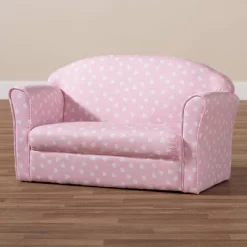 Erica Heart Upholstered Kids' 2 Seater Sofa Pink - Baxton Studio -Northlight Store GUEST 6d4ea29b 3030 405c b02a aa5ea3f2a81c