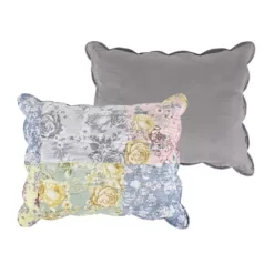 Emma Floral Patchwork Quilted Reversible Pillow Sham By Greenland Home Fashions -Northlight Store GUEST 6df44ebf 7d50 4031 9b10 9071c14e0c73