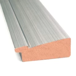 40" X 28" Non-Beveled Romano Silver Narrow Wood Wall Mirror - Amanti Art