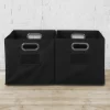 Niche Cubo 2pk Foldable Fabric Storage Bin With Label Holder Black -Northlight Store GUEST 6f97e724 5a39 4481 abd7 888c337017a9