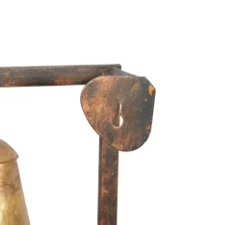 Metal Bell Square Frame Wall Decor Brass - Olivia & May -Northlight Store GUEST 6fa33a4d ca74 46c9 b09a 8dd90d812acf