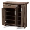 Laverne Modern And Contemporary Oak Finished Shoe Cabinet Brown - Baxton Studio -Northlight Store GUEST 7026d066 7dcc 4034 88cd fd3cd116a934