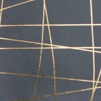 20"x20" Abstract Throw Pillow Gray/Gold - Rizzy Home 3 20"x20" Abstract Throw Pillow Gray/Gold - Rizzy Home