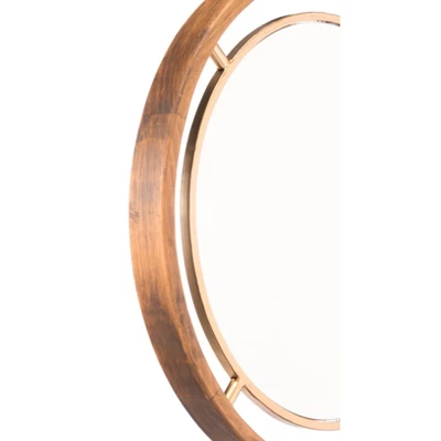ZM Home 24" Luxe Round Mirror Gold 3 ZM Home 24" Luxe Round Mirror Gold