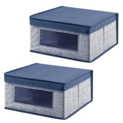 MDesign Soft Fabric Child/Kid Storage Organizer Box - 2 Pack -Northlight Store GUEST 715d1249 ca3a 4985 9383 54cf59a77efe