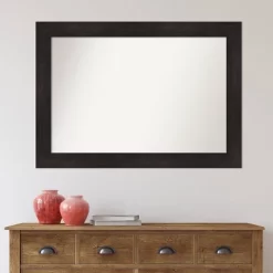 42" X 30" Non-Beveled Furniture Bathroom Wall Mirror Espresso Brown - Amanti Art -Northlight Store GUEST 7217e664 fb6b 4773 b84e 86a51b9053b5
