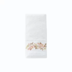 2pc Misty Floral Hand Towel Set White - Saturday Knight Ltd.