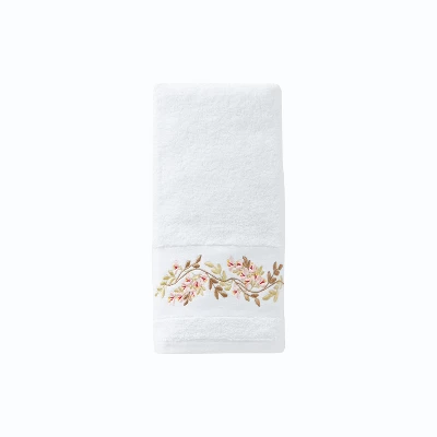 2pc Misty Floral Hand Towel Set White - Saturday Knight Ltd. 3 2pc Misty Floral Hand Towel Set White - Saturday Knight Ltd.