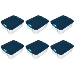 Sterilite 12 Gallon Latch And Carry Storage Tote Box Container -Northlight Store GUEST 72479ac8 23ad 4c38 968d 31889ee61f3b