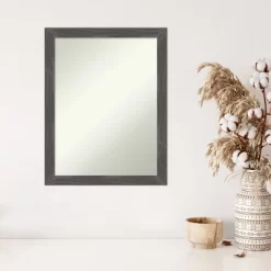 21" X 27" Non-Beveled Woodridge Rustic Gray Wood Wall Mirror - Amanti Art -Northlight Store GUEST 72afcc57 0307 4ebc bc19 67c6cec6cfac