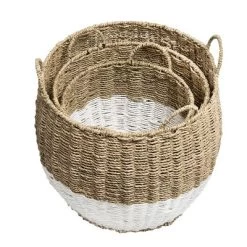 Honey-Can-Do 3pc Nested Round Baskets Light Brown -Northlight Store GUEST 72baf660 2934 4b5e aa81 21effb22f944