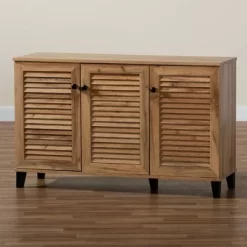 Coolidge Wood 3 Door Storage Cabinet Oak Brown - Baxton Studio -Northlight Store GUEST 72f15720 705a 4881 bb49 b13b8b79a515