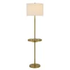 62" Crofton Metal Floor Lamp With USB Ports And Drum Shade Antique Brass - Cal Lighting -Northlight Store GUEST 741b2919 9725 412f 9b7c 378737cc95cf