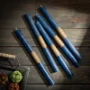 English Blue Timber Tapers - Set Of 12 -Northlight Store GUEST 74572231 aa05 4087 a3ac 3b2f93e15438