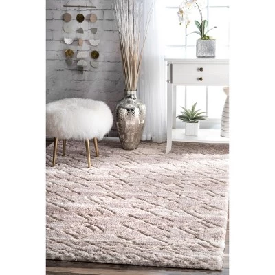 NuLOOM Vinita Moroccan Diamonds Shaggy Area Rug 3 NuLOOM Vinita Moroccan Diamonds Shaggy Area Rug