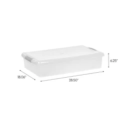 IRIS 40qt Underbed Plastic Storage Container With Lid And Buckles Clear -Northlight Store GUEST 74c74d2c c241 492b aaf7 41c6d9631ffb