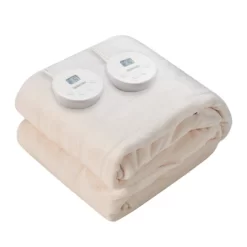 Tangkula 84" X 90" Electric Heated Blanket Throw Flannel Heating Blanket W/Dual Controllers Beige/Gray/Blue/Red -Northlight Store GUEST 75b0be6b e780 4b0a 95dc 9c230293b211