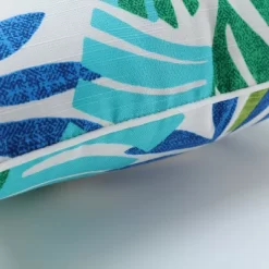 Pillow Perfect - 25" Indoor Outdoor Floor Pillow Islamorada Blue/Green