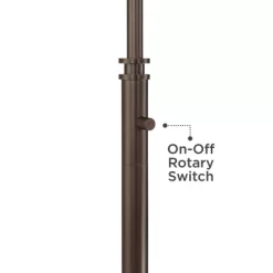 Possini Euro Design Modern Floor Lamp With USB Port 62 1/2" Tall Oil Rubbed Bronze Boom Arm Brown Drum Shade For Living Room House -Northlight Store GUEST 76774e09 191a 480f 8951 6764986040ed