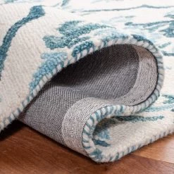 3'x5' Jacquard Hooked Accent Rug Ivory/Turquoise - Safavieh -Northlight Store GUEST 76900972 6667 4c8c b347 a587bc52d4cc