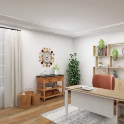 Metal Sunburst Wall Decor With Square Panel Accent Brown - Olivia & May -Northlight Store GUEST 77a055d8 946e 46c0 ac9f 7658f09d4146