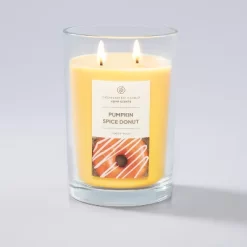 19oz Glass Jar Pumpkin Spice Donut Candle - Home Scents