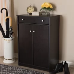Dariell Modern And Contemporary Finished Shoe Cabinet Dark Brown - Baxton Studio -Northlight Store GUEST 7a26f300 9b8a 417c b831 6dc764678bf6