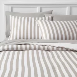 Stripe Microfiber Reversible Comforter & Sheet Set Gray - Room Essentials™ -Northlight Store GUEST 7adc7c7f 4748 4bb9 b8a9 3903f5534a0a