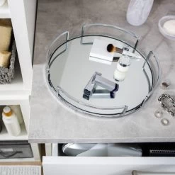 Modern Round Design Bathroom Tray Chrome - Home Details -Northlight Store GUEST 7adf9715 761a 485e 84ae 8a257633b188