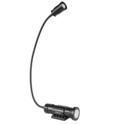 Fleming Supply Magnetic Lamp With CREE LED Light, 2 Magnetic Bases, And Flexible Gooseneck For Office, Garage, And Workshop - Black