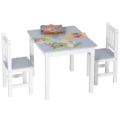 Qaba Kids Table And Chair Set For Arts, Meals, Lightweight Wooden Homework Activity Center, Toddlers Age 3+, Gray 9 Qaba Kids Table And Chair Set For Arts, Meals, Lightweight Wooden Homework Activity Center, Toddlers Age 3+, Gray -Northlight Store GUEST 7c74a271 cb7f 457a 8bcc 9ea51bda1c5b