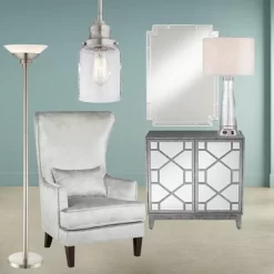 Possini Euro Design Metro Modern Torchiere Floor Lamp 71" Tall Brushed Nickel Frosted White Acrylic Shade For Living Room Reading Bedroom Office House -Northlight Store GUEST 7cc23c65 583b 47b2 acc0 a16d53f6af6e