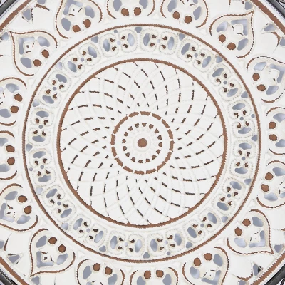 Metal Abstract Carved Design Wall Decor Black - Olivia & May 4 Metal Abstract Carved Design Wall Decor Black - Olivia & May - Image 2