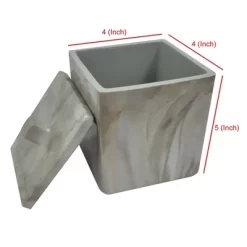 Stone Hedge Resin Decorative Bathroom Vanity Countertop Storage Organizer Canister Jar - Nu Steel 8 Stone Hedge Resin Decorative Bathroom Vanity Countertop Storage Organizer Canister Jar - Nu Steel -Northlight Store GUEST 7d58dc26 5980 45c1 a244 55b6dfa85a9c