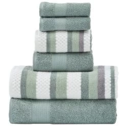 Modern Threads Pax 6 Piece Jacquard 100% Cotton Bath Towel Set. -Northlight Store GUEST 7d7b33a0 f824 4a51 8a0b a4a9e3a711a6