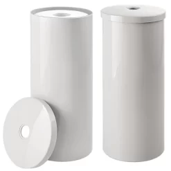 MDesign Toilet Tissue Roll Holder Canister Stand, Stores 3 Rolls, 2 Pack -Northlight Store GUEST 7de14816 9ba3 416c b629 e4ef6722ca61